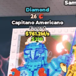 Diamond Capitano Americano 761.2m s (Секретный персонаж) — Roblox, лот №226126