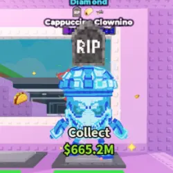 Diamond Cappuccino Clownino 2.9 M s (3 TRAITS) (RIP TRAIT) … — Roblox, лот №226192