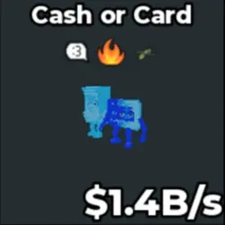 Diamond Cash or Card 1.4b s (Секретный персонаж) — Roblox, лот №226200