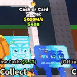 DIAMOND Cash or Card 650M s (Секретный персонаж) — Roblox, лот №226220