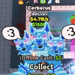 Diamond Cerberus 4.7B S (6 Traits) #H6WC8J (Секретный персо… — Roblox, лот №225891