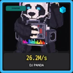 Diamond DJ Panda 26.2M s (Секретный персонаж) — Roblox, лот №226269