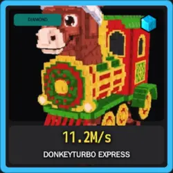 Diamond Donkeyturbo Express 11.2M s (Секретный персонаж) — Roblox, лот №226277