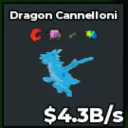Diamond Dragon Cannelloni 4.3B s rin2 (Секретный персонаж) — Roblox, лот №226295