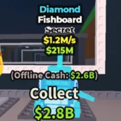 DIAMOND Fishboard SECRET Roblox (Секретный персонаж), лот №226343