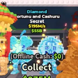 Diamond Fortunu and Cashuru 195M S #F4TI7G (Секретный персо… — Roblox, лот №226352