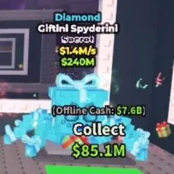 Diamond Giftini Spyderini $1.4M s (Секретный персонаж) — Roblox, лот №226185