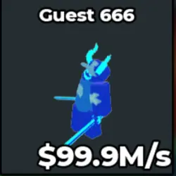 Diamond Guest 666 99.9 M s (Секретный персонаж) — Roblox, лот №226362