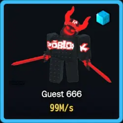 Diamond Guest 666 99M s (Секретный персонаж) — Roblox, лот №226364