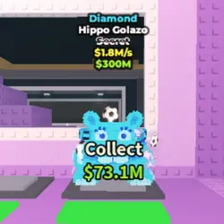 Diamond Hippo Golazo 1.8 M s (Секретный персонаж) — Roblox, лот №226366