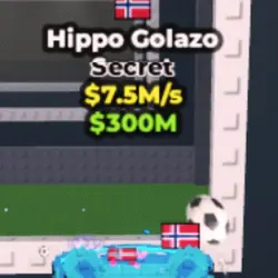 Diamond Hippo Golazo 7.5M s (Секретный персонаж) — Roblox, лот №226371