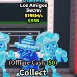 DIAMOND LOS AMIGOS 190M S #T4XN7C (Секретный персонаж) — Roblox, лот №226506