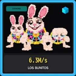 Diamond Los Bunitos 6.3M s (Секретный персонаж) — Roblox, лот №226509