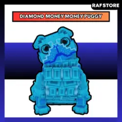 Diamond Money Money Puggy & Safe (Секретный персонаж) — Roblox, лот №226612