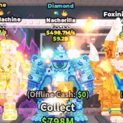 Diamond Nachorilla 498.7M S (Glitch + Fire) #J4ZR8V (Секрет… — Roblox, лот №226633