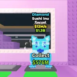 Diamond Sushi Inu 12 M s (Секретный персонаж) — Roblox, лот №226790