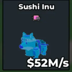 Diamond Sushi Inu 52 M s (Секретный персонаж) — Roblox, лот №226792