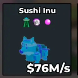 Diamond Sushi Inu 76 M s (Секретный персонаж) — Roblox, лот №226793