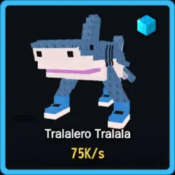 Diamond Tralalero Tralala 75K s (Brainrot God персонаж) — Roblox, лот №226713