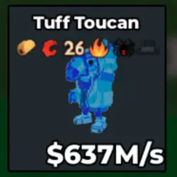 Diamond Tuff Toucan 637 M s (Секретный персонаж) — Roblox, лот №226729