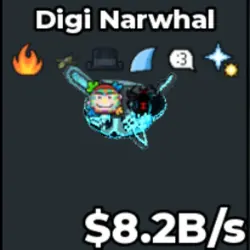 Digi Narwhal CYBER 8.2B s #RIZ5 (Секретный персонаж) — Roblox, лот №226801