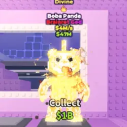 Divine Boba Panda 4 M s (FIRE TRAIT) (Brainrot God персонаж) — Roblox, лот №226847