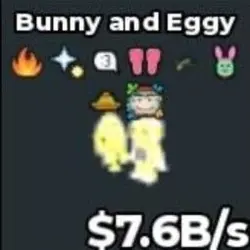 Divine Bunny and Eggy 7.6B s Clean Trait With Easter and Bu… — Roblox, лот №226865