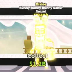 Divine Bunny Bunny Bunny Sahur 22.5 m s (Секретный персонаж) — Roblox, лот №226875