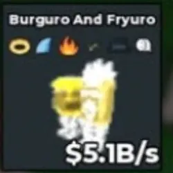 Divine Burguro and Fryuro 5.1B s Halo Trait Steven (Секретн… — Roblox, лот №226907