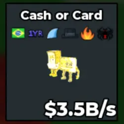 Divine Cash or Card 3.5B s (Секретный персонаж) — Roblox, лот №226798