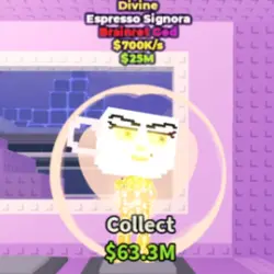 Divine Espresso Signora 700 K s (Brainrot God персонаж) — Roblox, лот №226985
