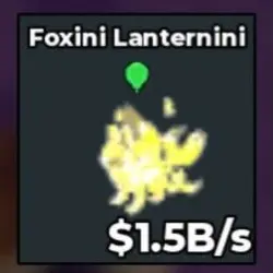 Divine Foxini Lanternini 1.5B s with Green Ballon Trait RAF… — Roblox, лот №227014