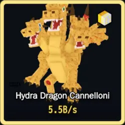 Divine Hydra Dragon Cannelloni 5.5B s (Секретный персонаж) — Roblox, лот №226937