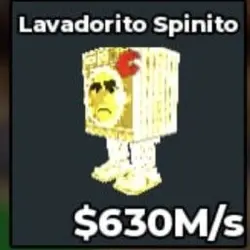 Divine Lavadorito Spinito 630 M S (Секретный персонаж) — Roblox, лот №227026