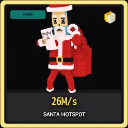 Divine Santa Hotspot 26M s (Секретный персонаж) — Roblox, лот №227152