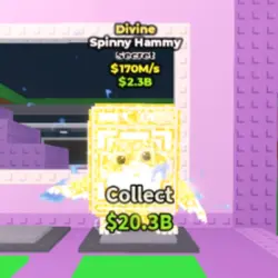 Divine Spinny Hammy 170 M s (Секретный персонаж) — Roblox, лот №227186