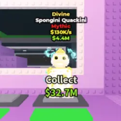 Divine Spongini Quackini 130 K s (Мифический персонаж) — Roblox, лот №227169