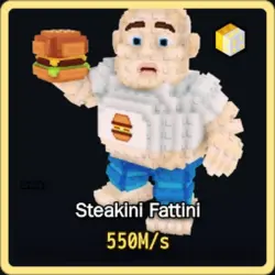 Divine Steakini Fattini 550M s (Секретный персонаж) — Roblox, лот №227173