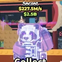 Dj Panda (Crystal) super rare (Секретный персонаж) — Roblox, лот №227194