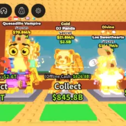 DJ Panda - 22m (Gold) (Секретный персонаж) — Roblox, лот №227198