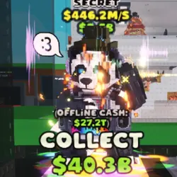 DJ Panda - 446,2M S (Секретный персонаж) — Roblox, лот №227201