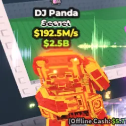 DJ Panda - Lava - Nyan - $192.5M s (Секретный персонаж) — Roblox, лот №227203