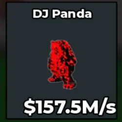 DJ Panda 157.5M s Mutation Cursed (Секретный персонаж) — Roblox, лот №227219