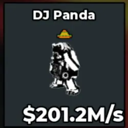 DJ Panda 201.2M s Mutation Yin - Yang With 1 Traits (Секрет… — Roblox, лот №227231