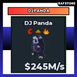 DJ Panda 245M s With Trait & Safe (Секретный персонаж) — Roblox, лот №227274