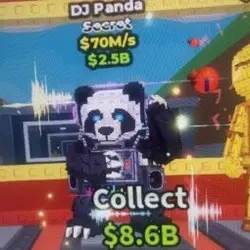 dj panda 70M s (Секретный персонаж) — Roblox, лот №227285