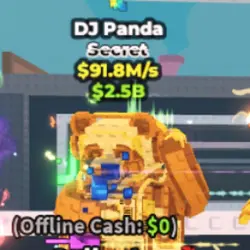 DJ PANDA 91,8 M S (Секретный персонаж) — Roblox, лот №227289