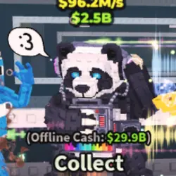 DJ PANDA 96,2 M S (Секретный персонаж) — Roblox, лот №227291