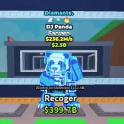 DJ Panda Diamond 236,2 (Секретный персонаж) — Roblox, лот №227269
