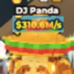 DJ Panda Gold 310M s (Секретный персонаж) — Roblox, лот №227283